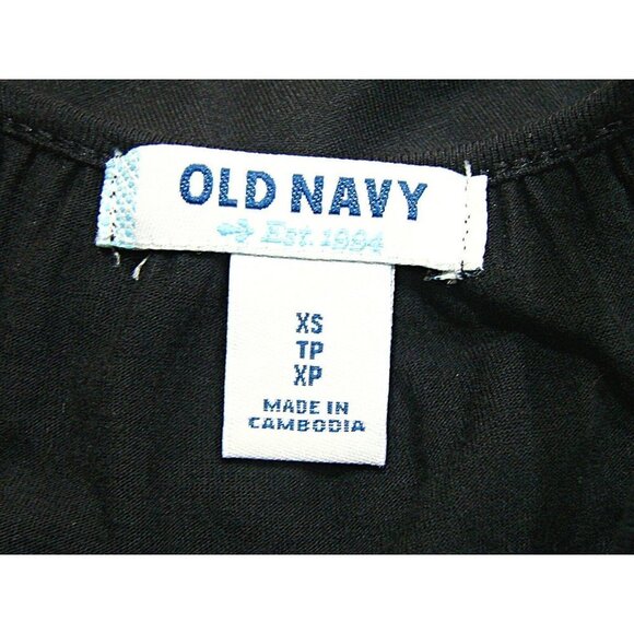 Old Navy Womens Racerback Athletic Pullover Camisole Tank Black Scoop Neck Sz XS - Picture 4 of 10